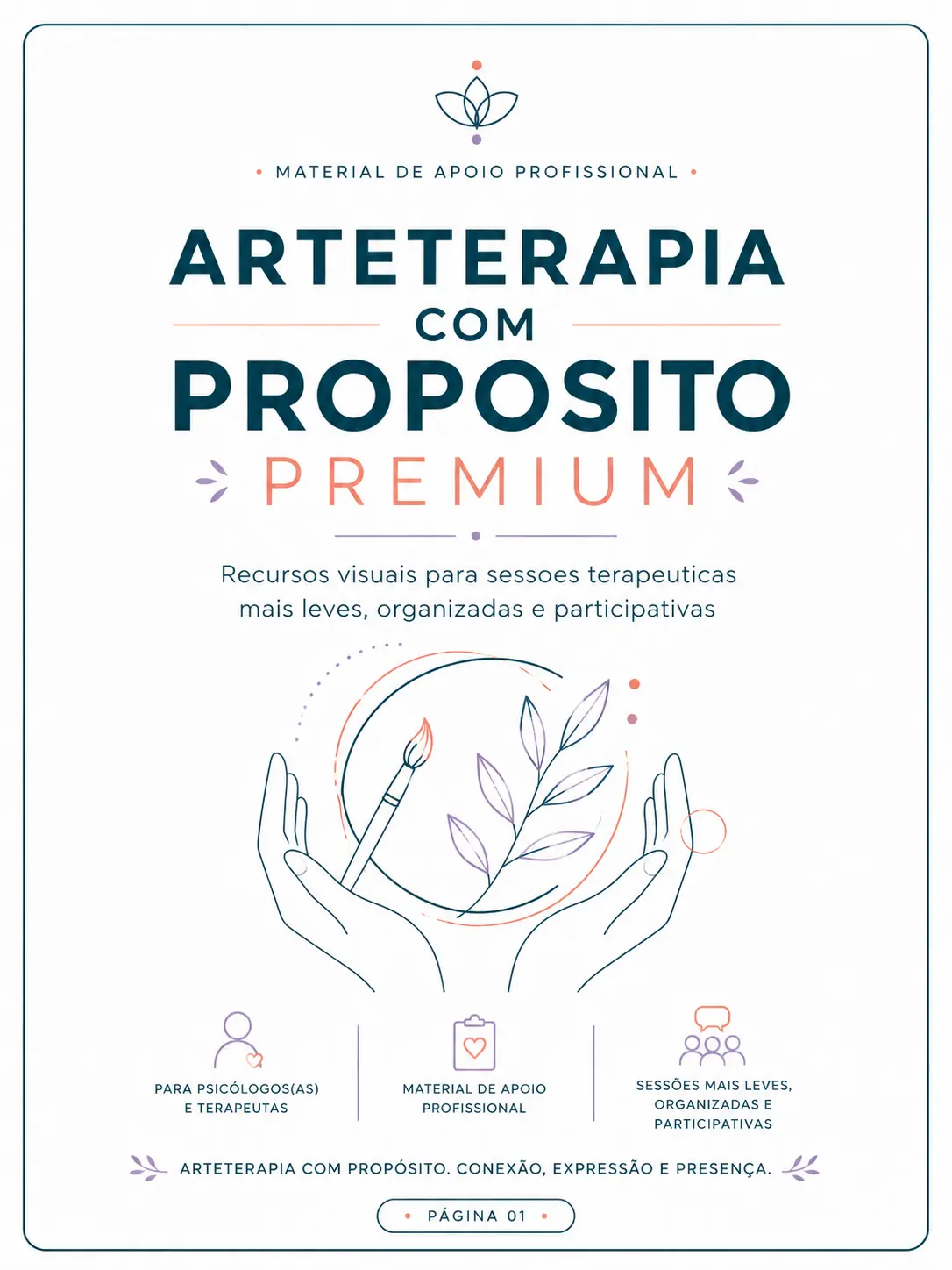 Capa Arteterapia com Propósito Premium